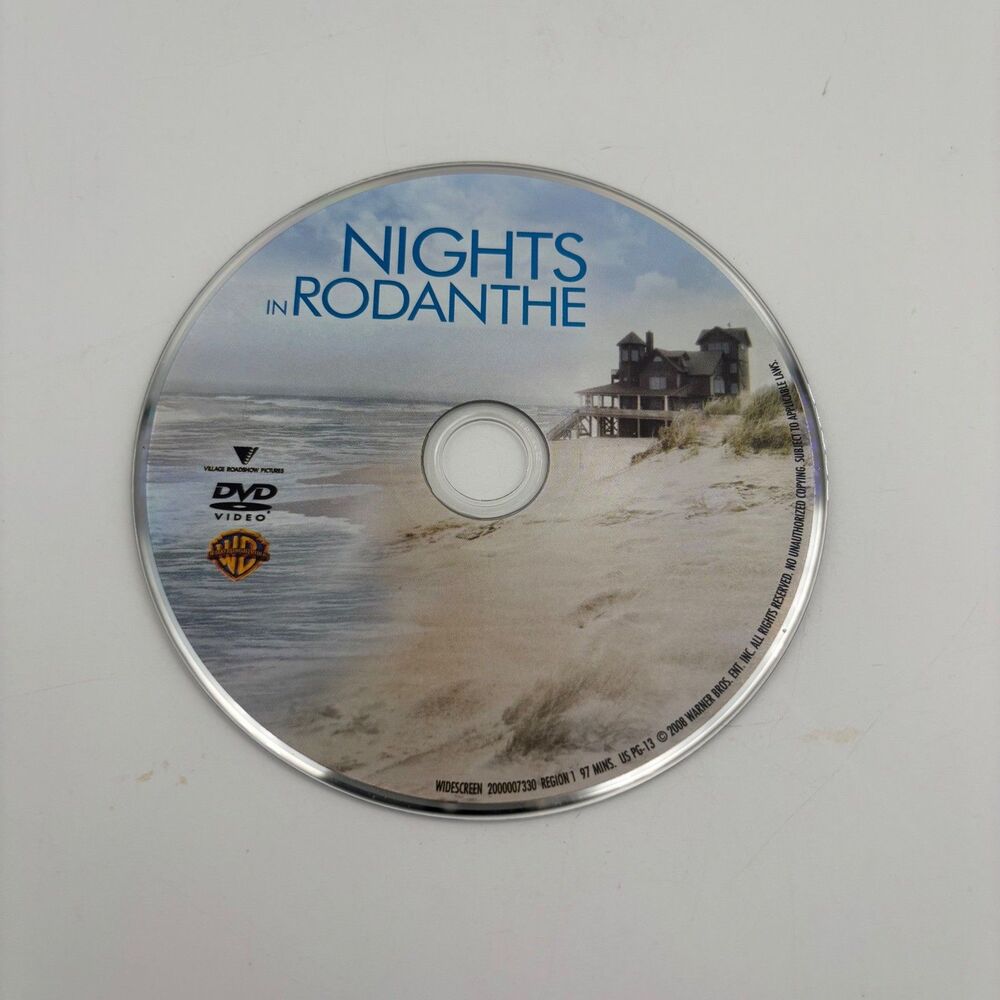 Warner Bros Nights in Rodanthe DVD Silver Excellent Widescreen Romance Movie